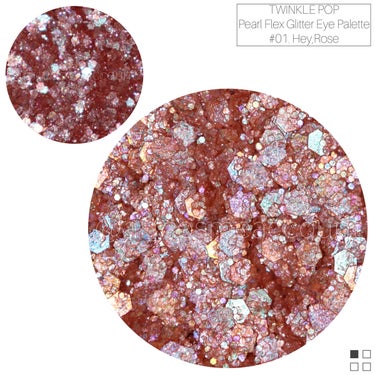 TWINKLE POP Pearl Flex Glitter Eye Palette ヘイ、ロース/CLIO/アイシャドウパレットを使ったクチコミ（2枚目）