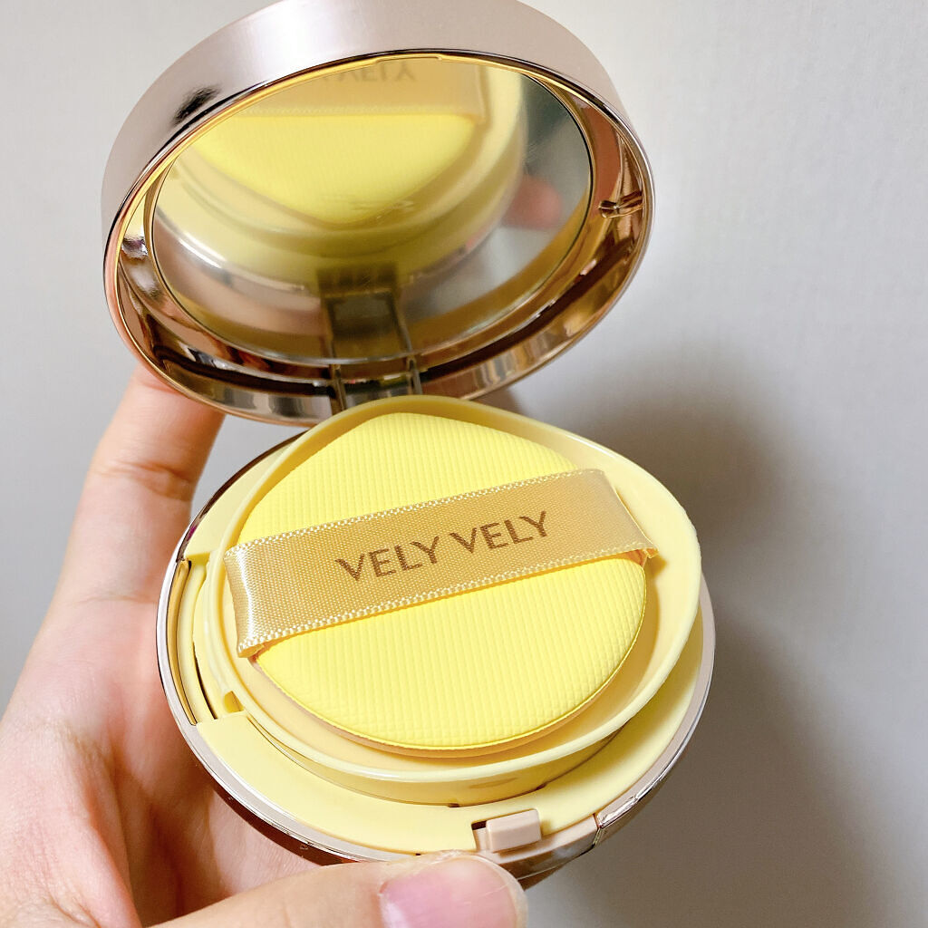 はちみつツヤ肌クッションファンデ/VELY VELY/クッションファンデーションを使ったクチコミ（2枚目）