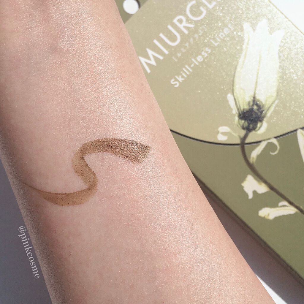 スキルレスライナー 08.ヘーゼルカーキ(公式ECサイト・LIPSショッピング限定)/LUMIURGLAS/リキッドアイライナーを使ったクチコミ（3枚目）