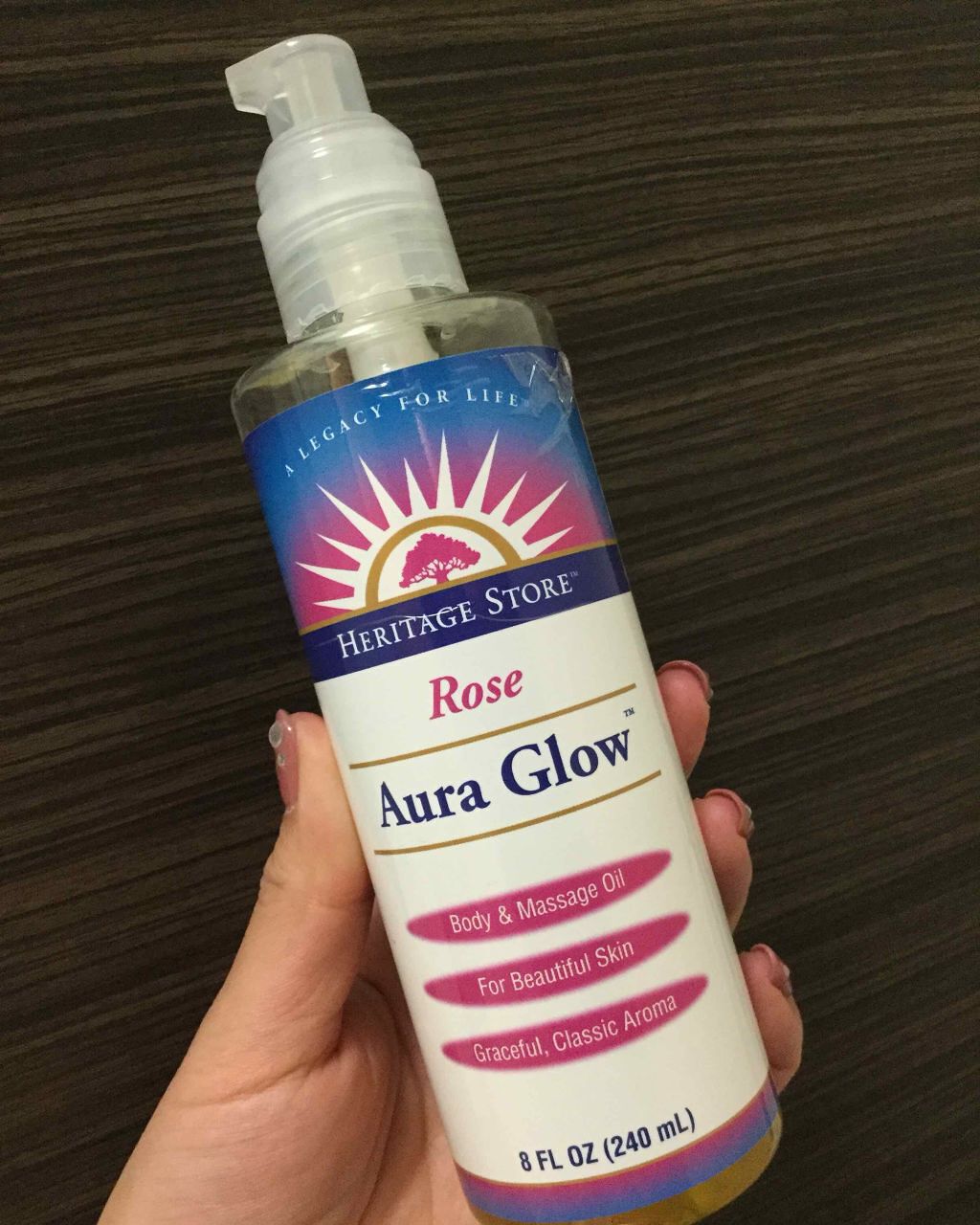 オーラグロー(ローズ)/Heritage consumer products(海外)/ボディオイルを使ったクチコミ(1枚目)