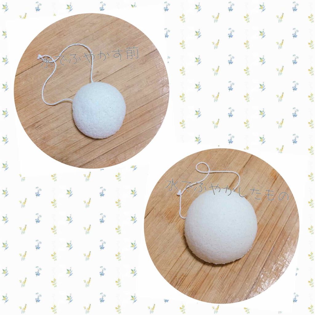 天然こんにゃくパフ/DAISO/その他スキンケアグッズを使ったクチコミ(3枚目)