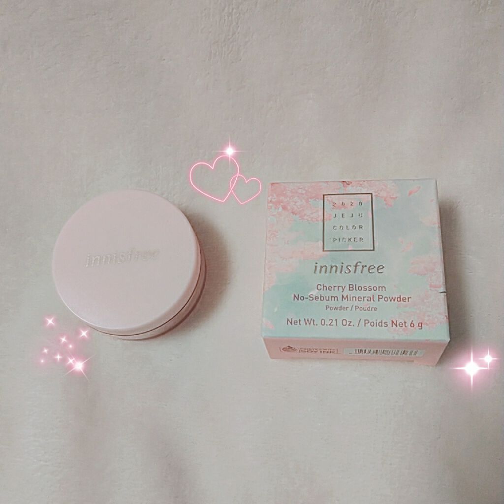 チェリーブロッサム ノーセバム ミネラルパウダー 2020 Jeju Color Picker/innisfree/ルースパウダーを使ったクチコミ（1枚目）