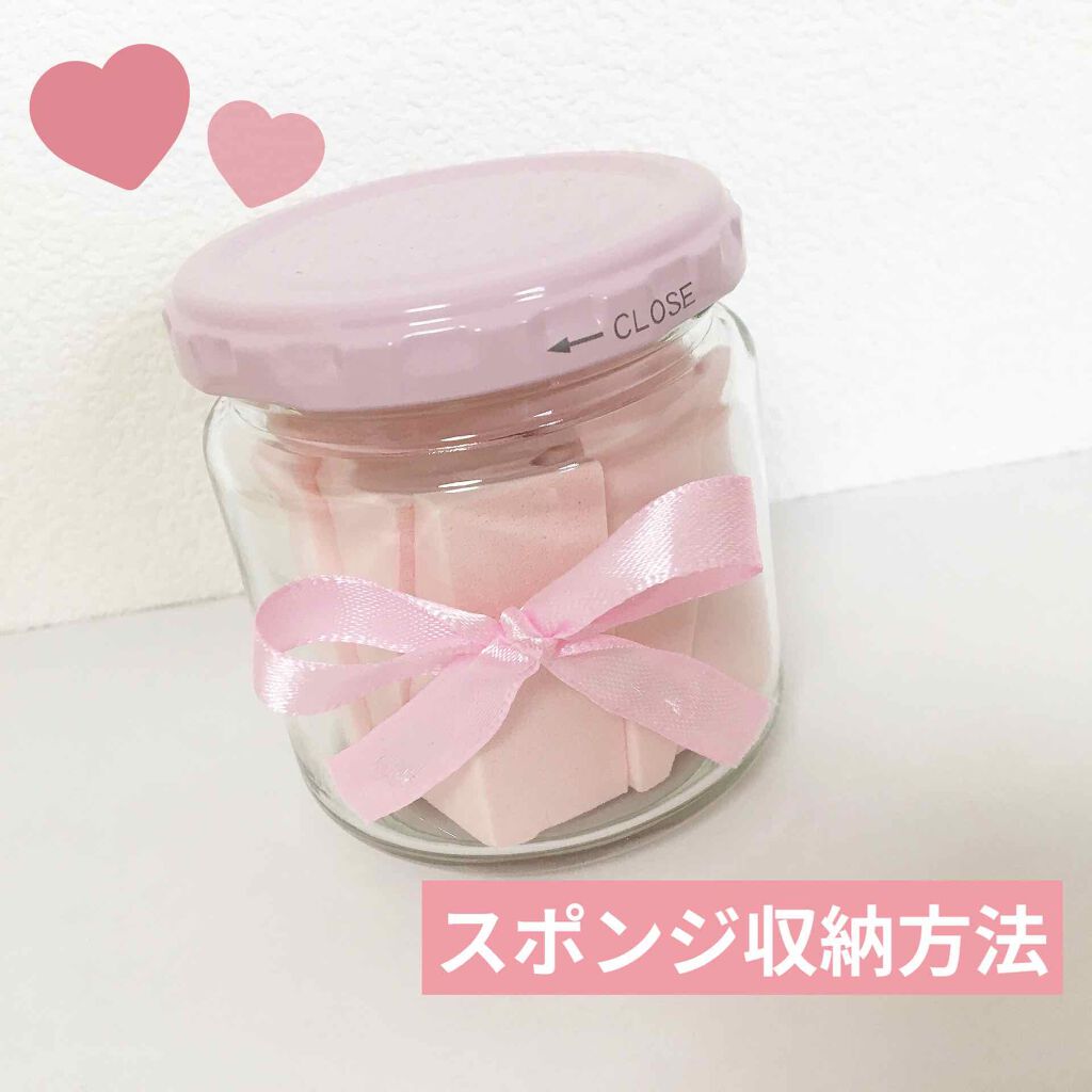 メイクアップスポンジ(バリューパック ウェッジ型 30個)/DAISO/パフ・スポンジを使ったクチコミ(1枚目)