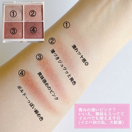 シルキースフレアイズ/キャンメイク/アイシャドウパレットを使ったクチコミ(2枚目)