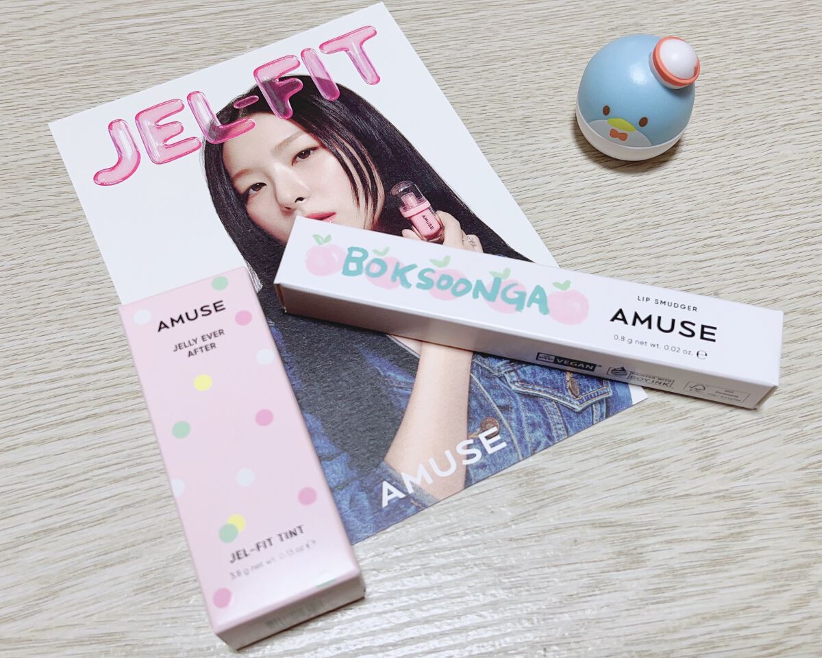 ジェルフィットティント/AMUSE/リップティントを使ったクチコミ（1枚目）