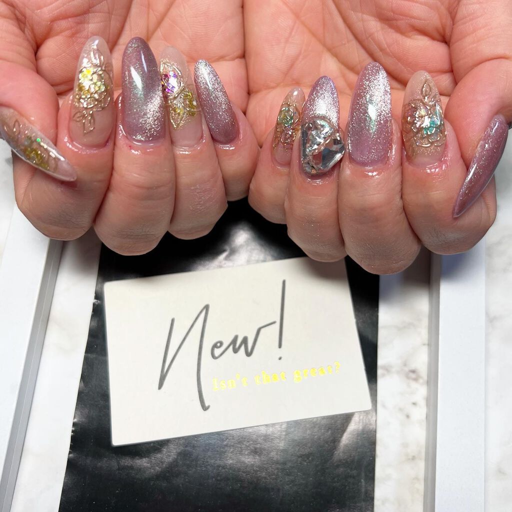 cst on LIPS 「#🌹#ロングネイル#ミラーネイル💅#ネイル好きな人と繋がりたい..」(4枚目)