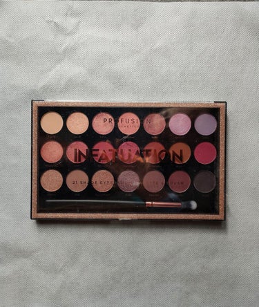 INFATUATION 21 SHADE EYESHADOW PALETTE ＆BRUSH/PROFUSION COSMETICS/アイシャドウパレットを使ったクチコミ（2枚目）