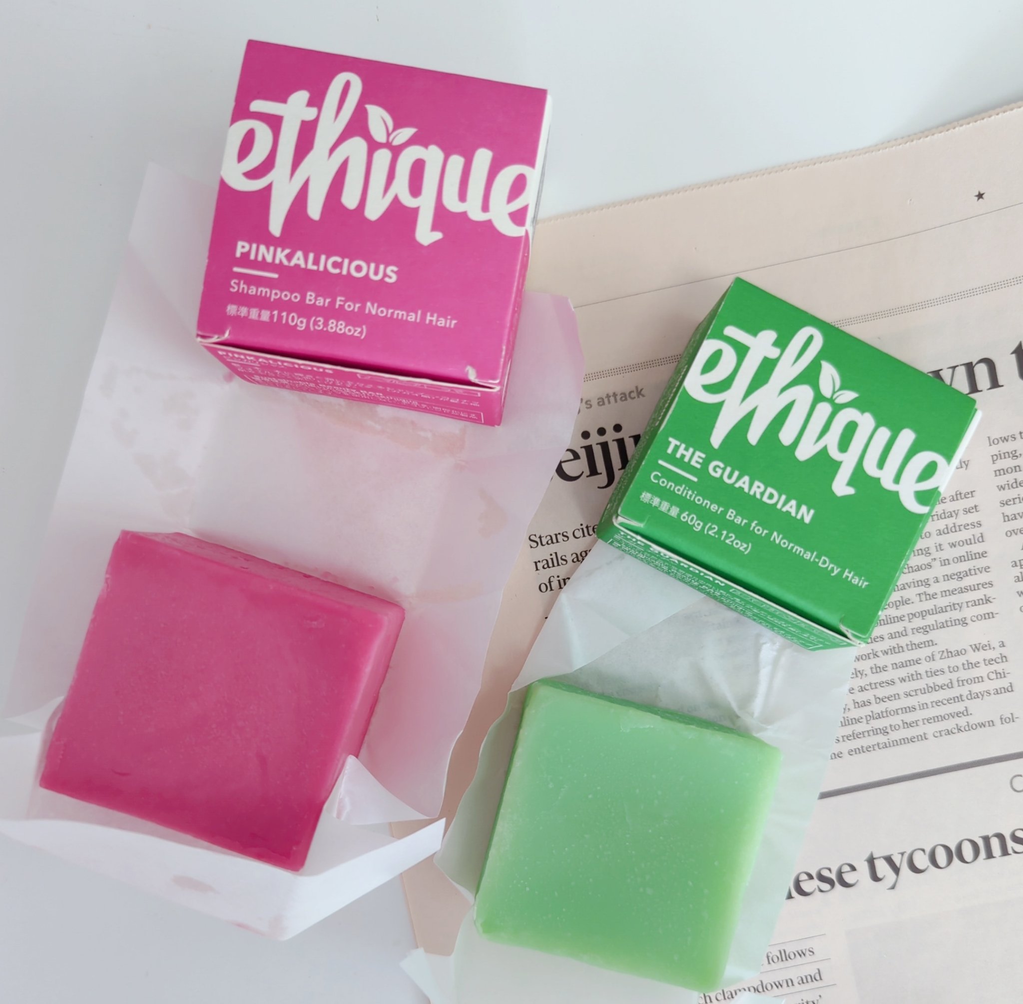 ヘアケアセット ピンカリシャス＆ガーディアン/Ethique/市販シャンプーを使ったクチコミ（2枚目）