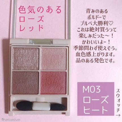 シルキースフレアイズ(マットタイプ)/キャンメイク/アイシャドウパレットを使ったクチコミ(5枚目)