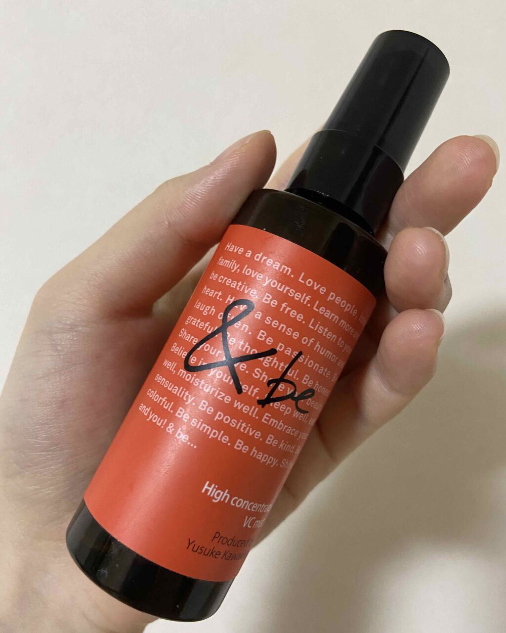 ハイコンセントレイト VC ミスト/&be/ミスト状化粧水を使ったクチコミ(1枚目)