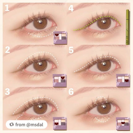 パーフェクトスタイリストアイズ/キャンメイク/アイシャドウパレットを使ったクチコミ(3枚目)