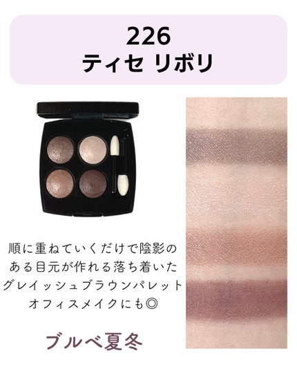 レ キャトル オンブル/CHANEL/アイシャドウパレットを使ったクチコミ(4枚目)
