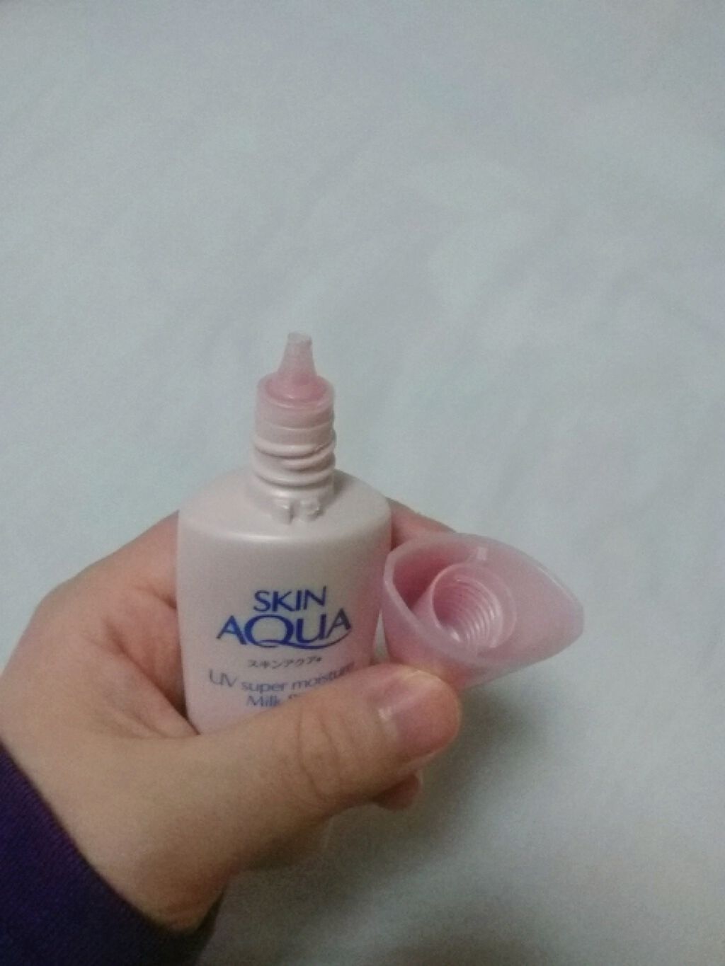 スーパーモイスチャーミルクピンク/スキンアクア/日焼け止めミルクを使ったクチコミ（2枚目）