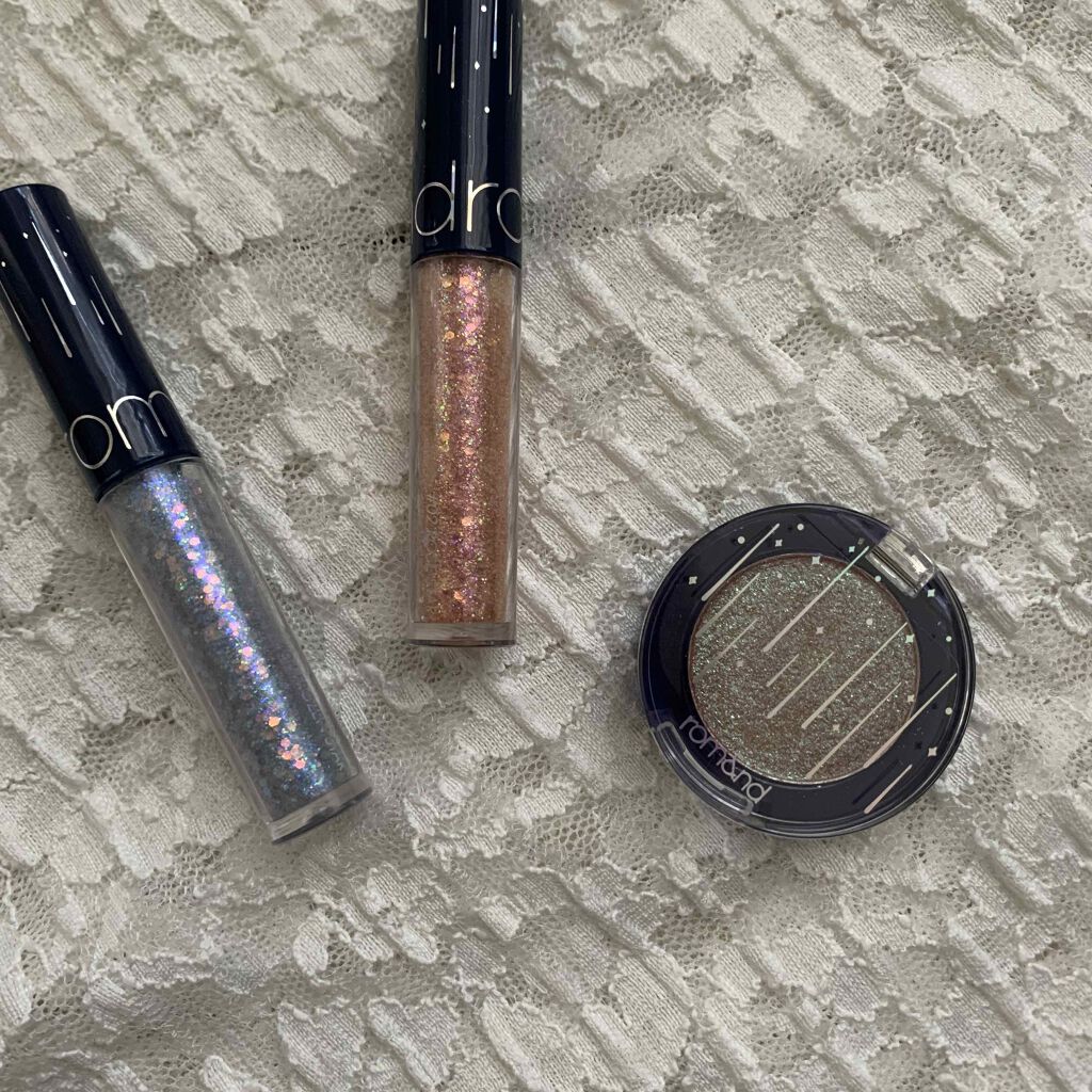 リキッド グリッター シャドウ/rom&nd/グリッターを使ったクチコミ（2枚目）