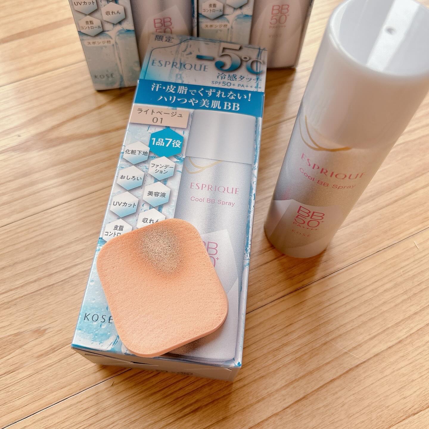 冷感タッチ BBスプレー UV 50 W/ESPRIQUE/BBクリームを使ったクチコミ（2枚目）