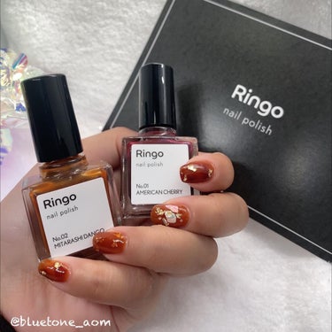 GELATO FACTORY あつあつトップコートのクチコミ「Ringo nail polish
アレンジしてみました！

ゴットのお家ネイルさん(@ngo.....」（1枚目）