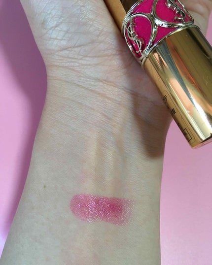 ルージュ ヴォリュプテ シャイン/YVES SAINT LAURENT BEAUTE/口紅を使ったクチコミ(2枚目)