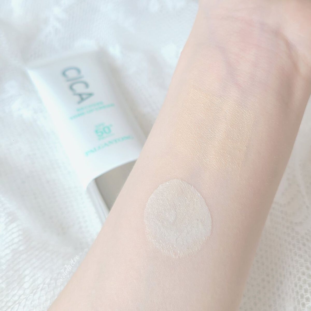 CICAリカバートーンアップクリーム/パルガントン/化粧下地を使ったクチコミ（3枚目）