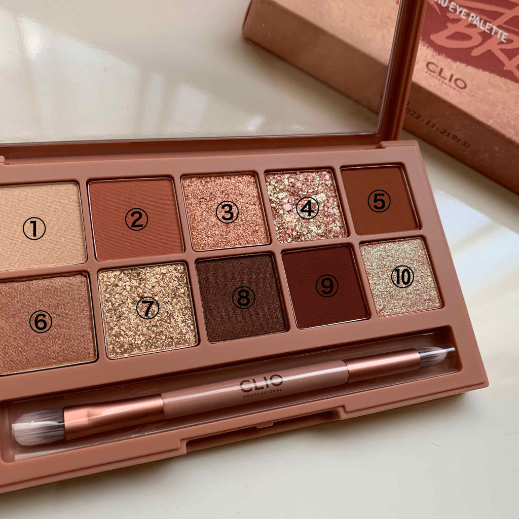 プロ アイ パレット/CLIO/アイシャドウパレットを使ったクチコミ（2枚目）