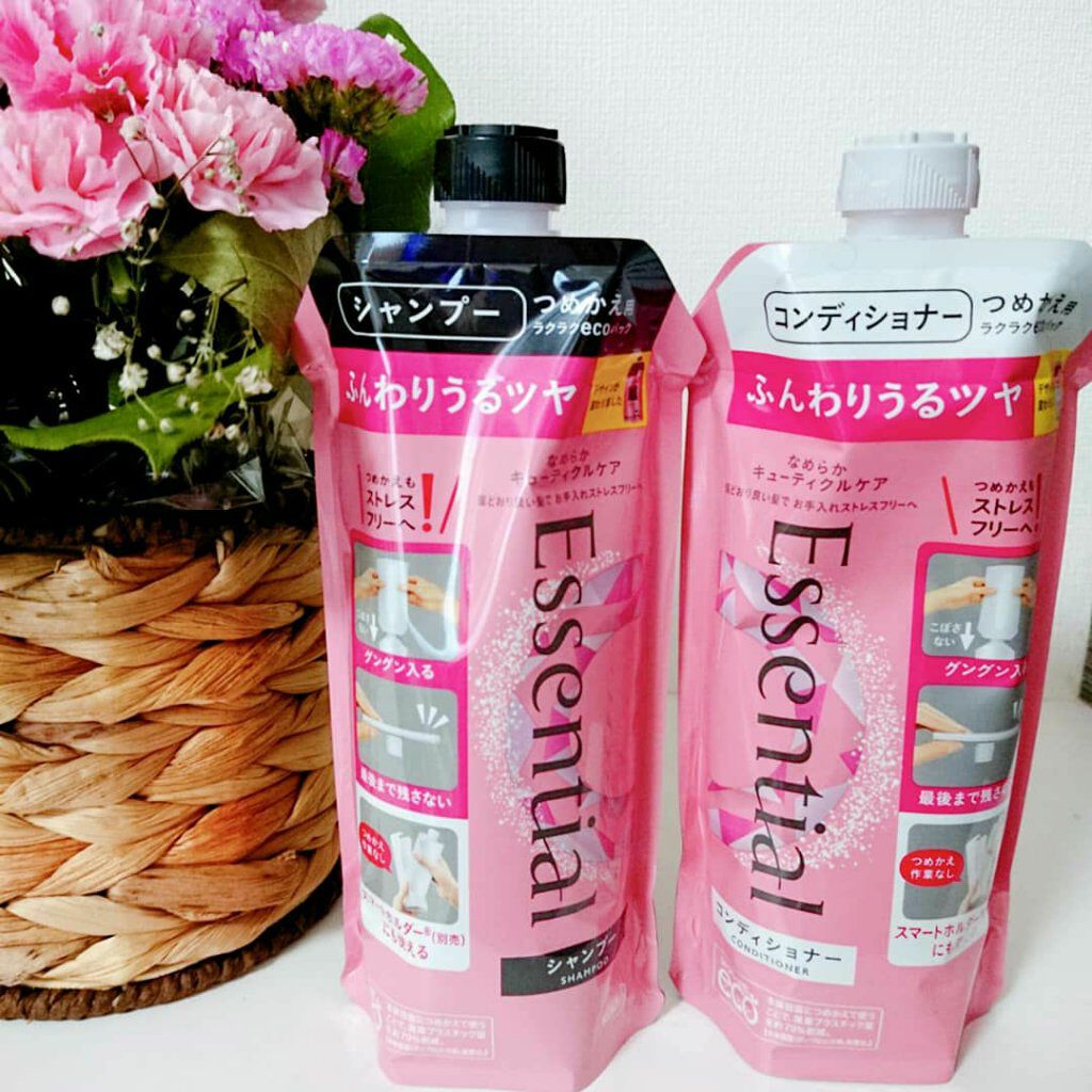ふんわりうるツヤ シャンプー/コンディショナー/エッセンシャル/市販シャンプーを使ったクチコミ(2枚目)