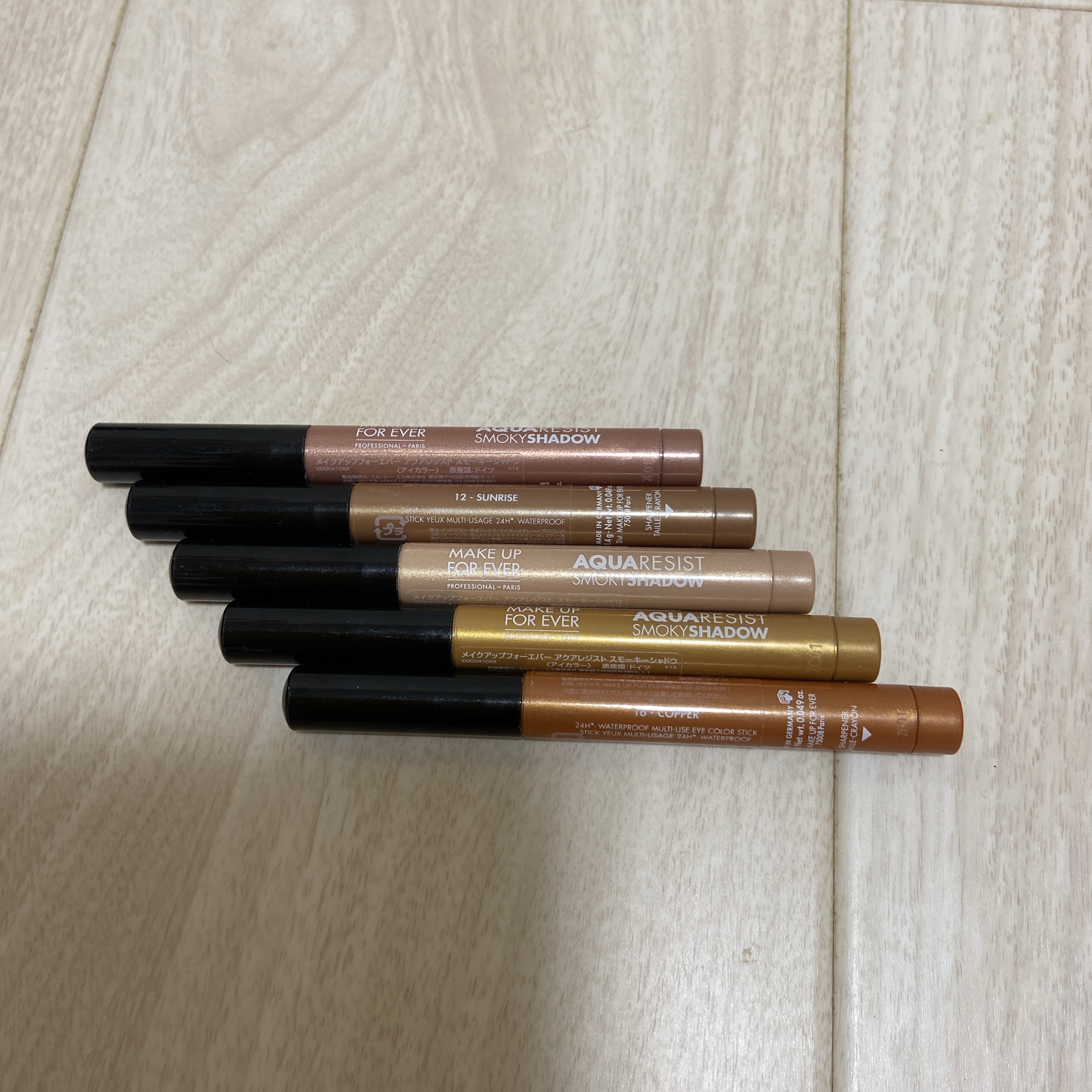 アクアレジスト スモーキーシャドウ 16. コッパー/MAKE UP FOR EVER/スティックアイシャドウを使ったクチコミ（2枚目）