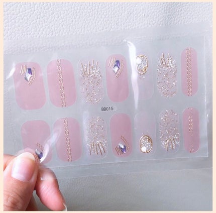 ネイルシール/Qoo10/ネイルシールを使ったクチコミ(4枚目)