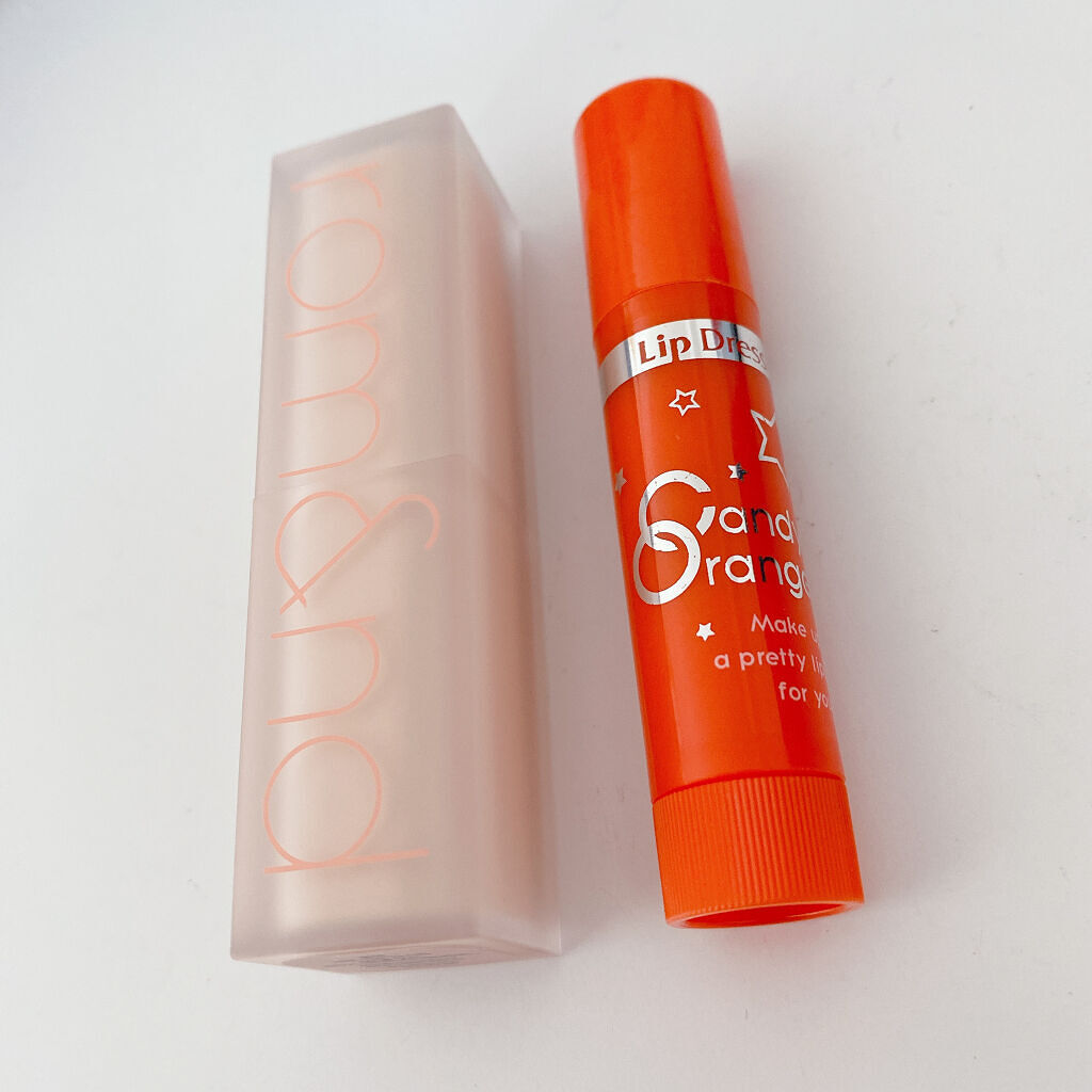 リップドレス キャンディオレンジ/メンターム/リップクリームを使ったクチコミ（1枚目）