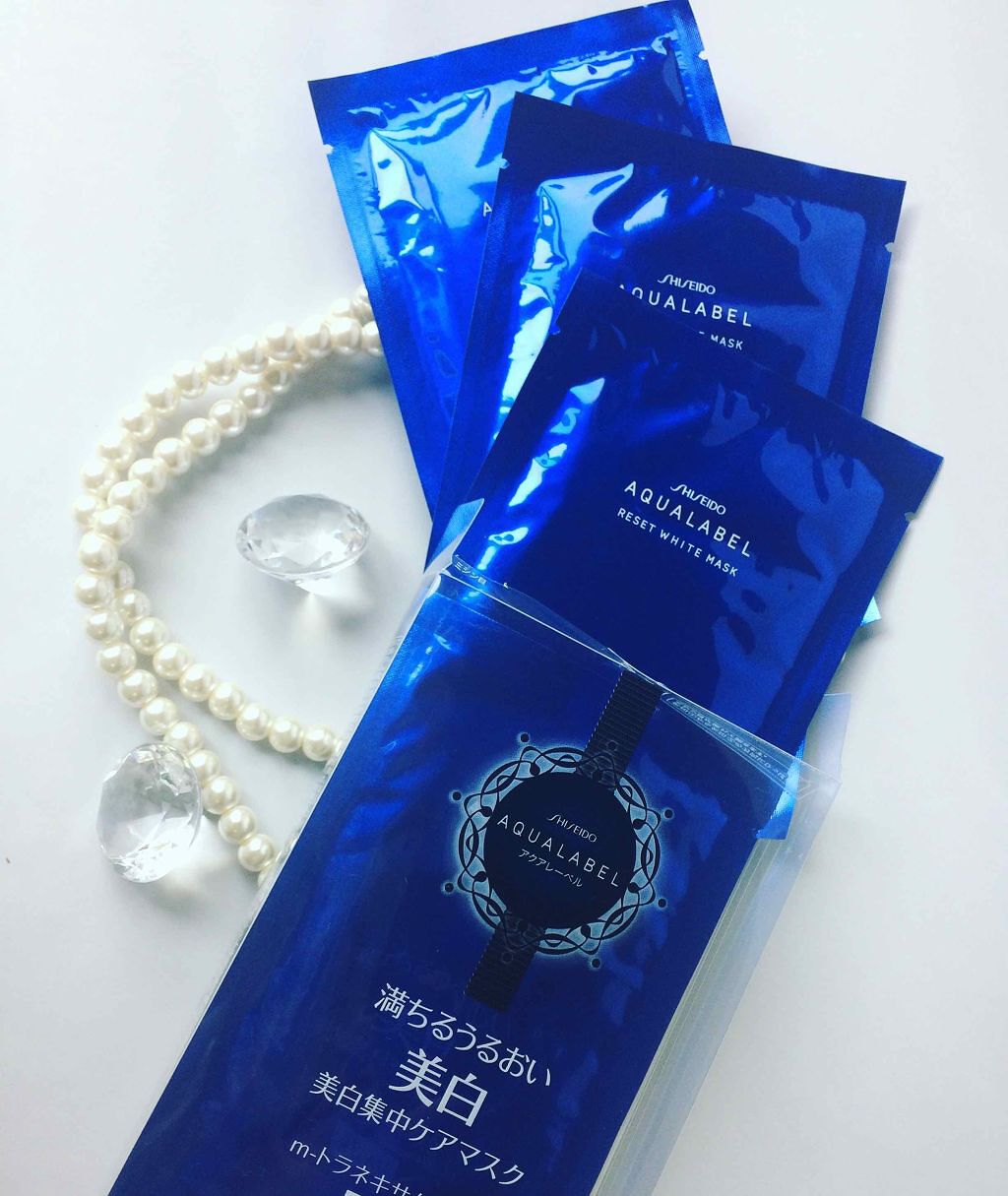 リセットホワイトマスク/アクアレーベル/シートマスク・パックを使ったクチコミ(1枚目)