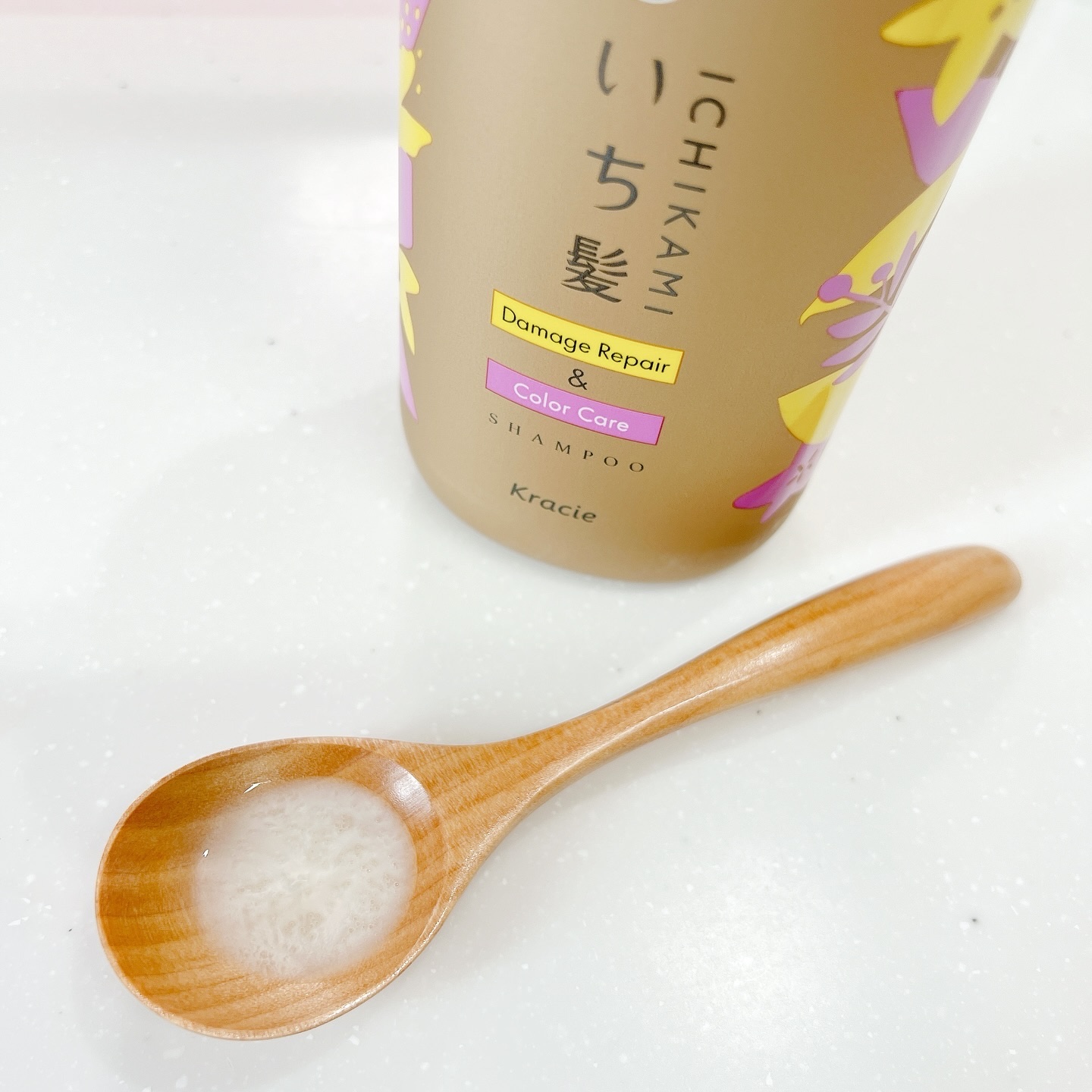 ダメージリペア＆カラーケア トリートメント/いち髪/洗い流すヘアトリートメントを使ったクチコミ（2枚目）