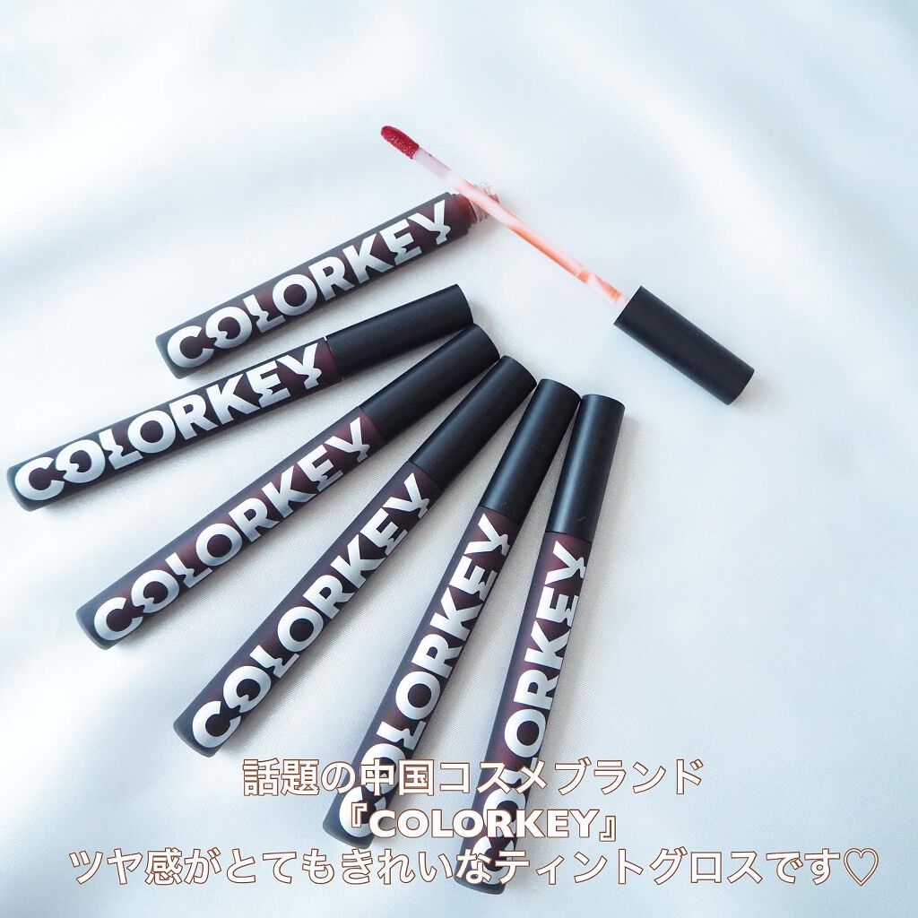 シャインミラーティント/COLORKEY/リップティントを使ったクチコミ（2枚目）