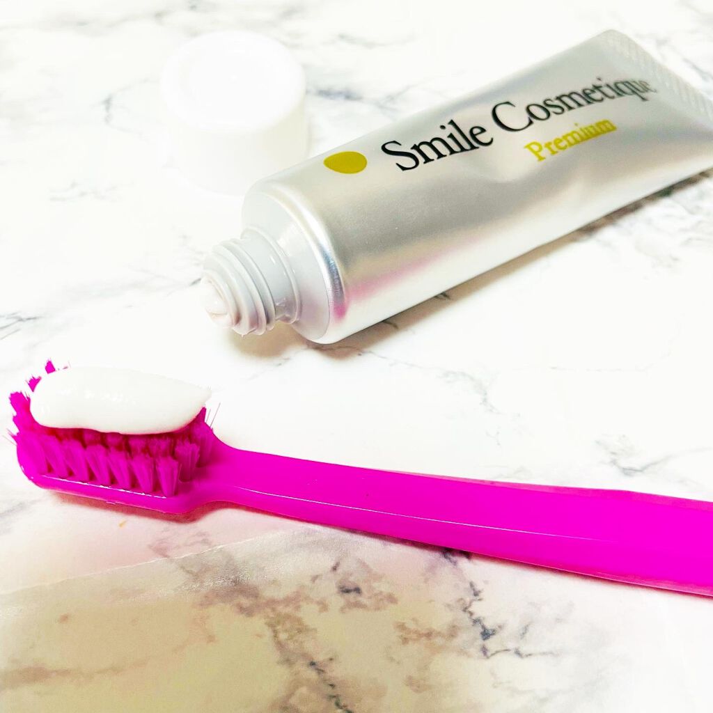 プレミアム ホワイトニングポリッシュ/Smile Cosmetique/歯磨き粉を使ったクチコミ(2枚目)