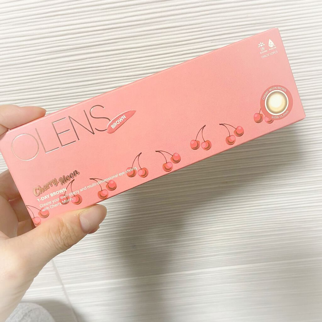 Cherry Moon 1day/OLENS/カラーコンタクトレンズを使ったクチコミ(4枚目)