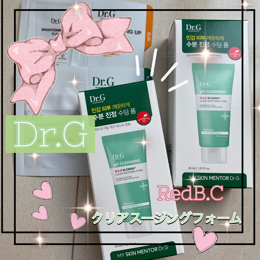 弱酸性レッドブレミッシュクリアスージングフォーム/Dr.G/洗顔フォームを使ったクチコミ（1枚目）