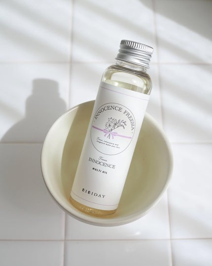 イノセンスフリージアマルチオイル/BIBIDAY/ヘアオイルを使ったクチコミ(4枚目)