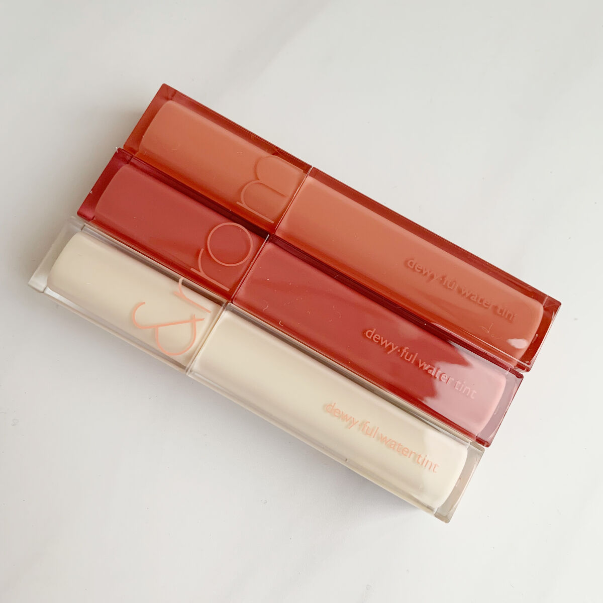 デュイフルウォーターティント<ミルクグロッサリー> 02 SALTY PEACH/rom&nd/リップティントを使ったクチコミ（2枚目）