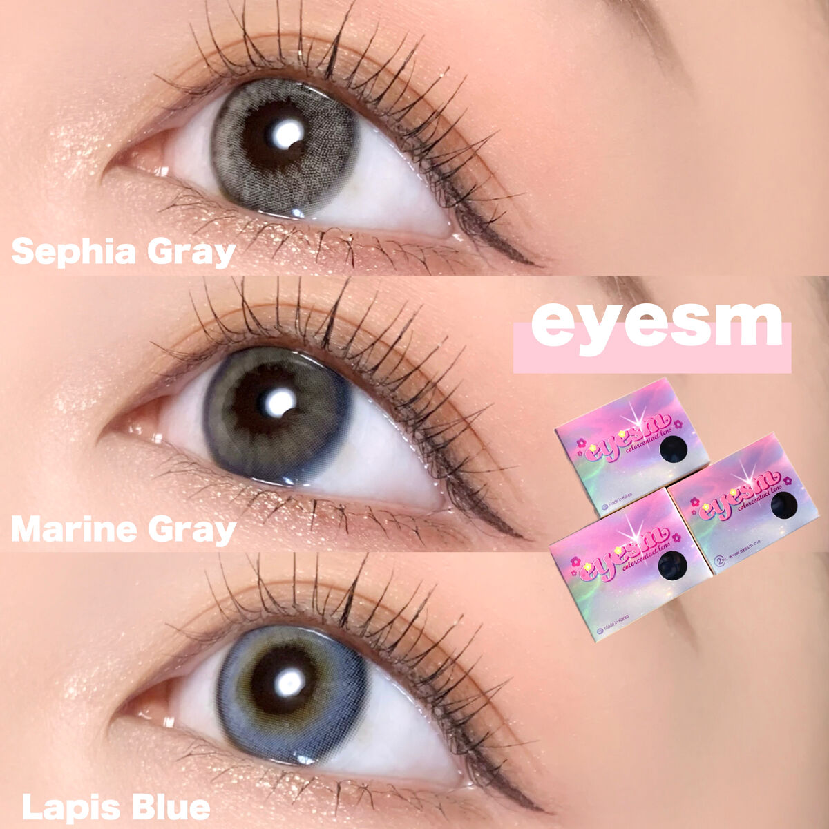 Lapis blue/eyesm/カラーコンタクトレンズを使ったクチコミ（1枚目）