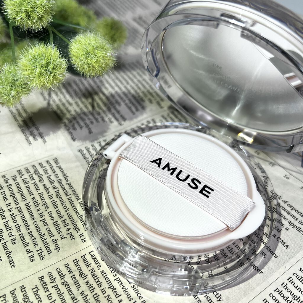 スキンチューンヴィーガンカバークッション/AMUSE/クッションファンデーションを使ったクチコミ（3枚目）