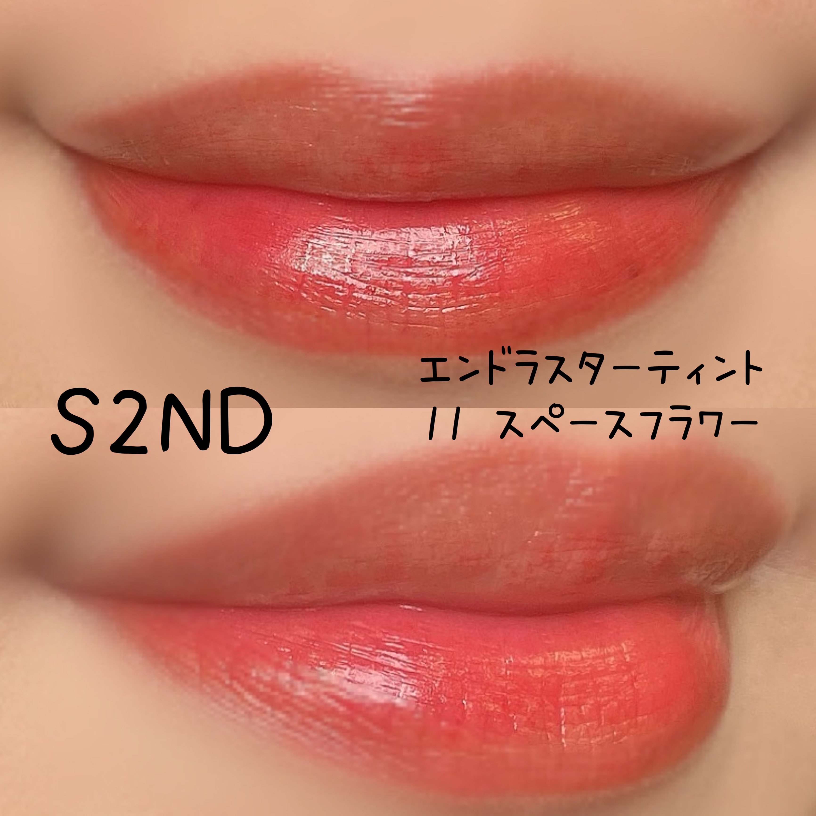 エンドラスターティント 11 スペースフラワー/S2ND/リップティントを使ったクチコミ（2枚目）