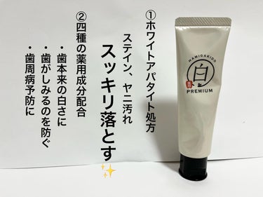 歯磨き堂 薬用ホワイトニングペースト プレミアム/歯磨き堂/歯磨き粉を使ったクチコミ（3枚目）