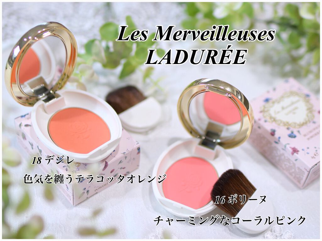 パウダーブラッシュ 18 Desiree（デジレ）/レ・メルヴェイユーズ ラデュレ/パウダーチークを使ったクチコミ（1枚目）