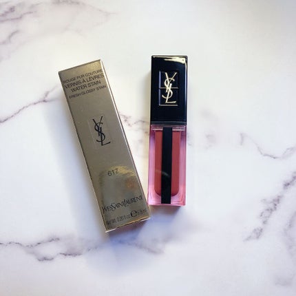 ルージュ ピュールクチュール ヴェルニ ウォーターステイン/YVES SAINT LAURENT BEAUTE/口紅を使ったクチコミ(2枚目)