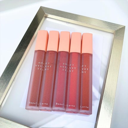 ソフトベルベットティント/Beaulette/リップティントを使ったクチコミ(5枚目)