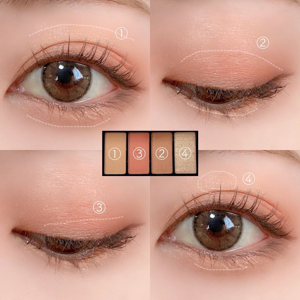 ジャストアイパレット/Laka/アイシャドウパレットを使ったクチコミ(3枚目)