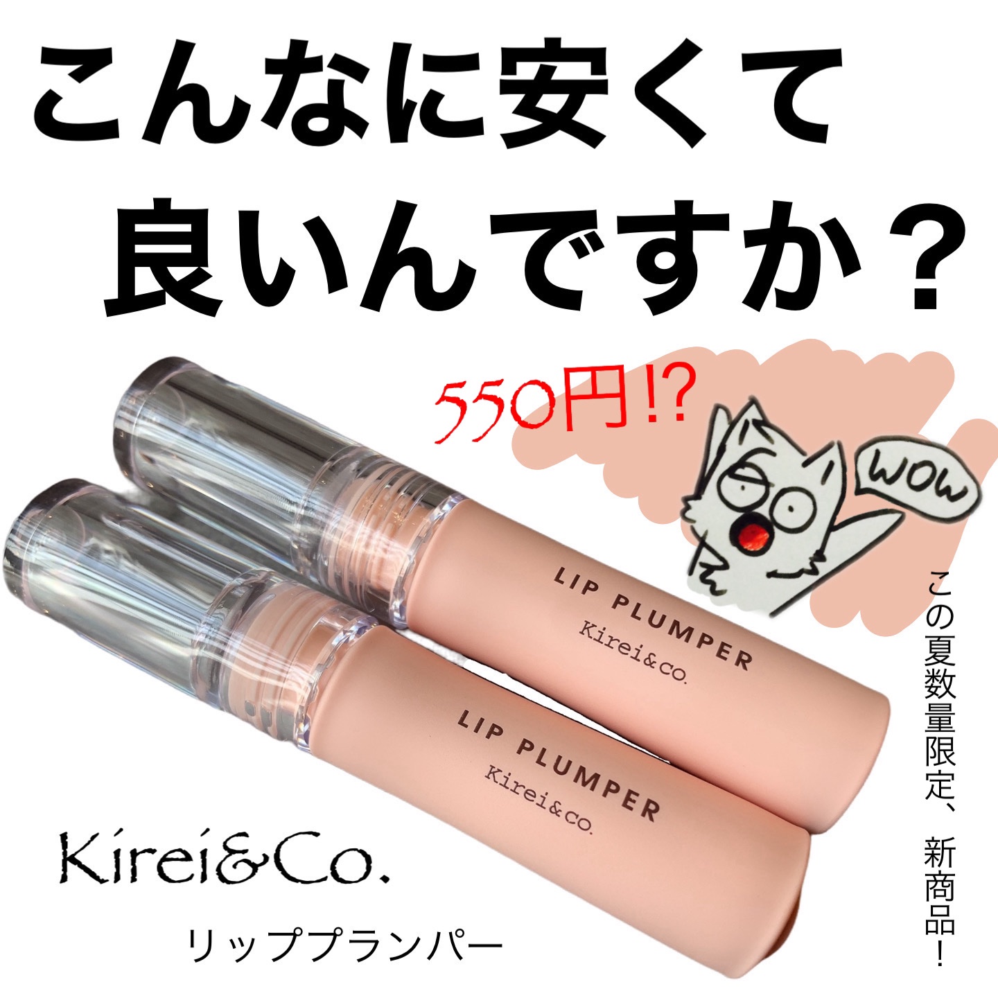 リッププランパー/Kirei&co./リッププランパーを使ったクチコミ（1枚目）