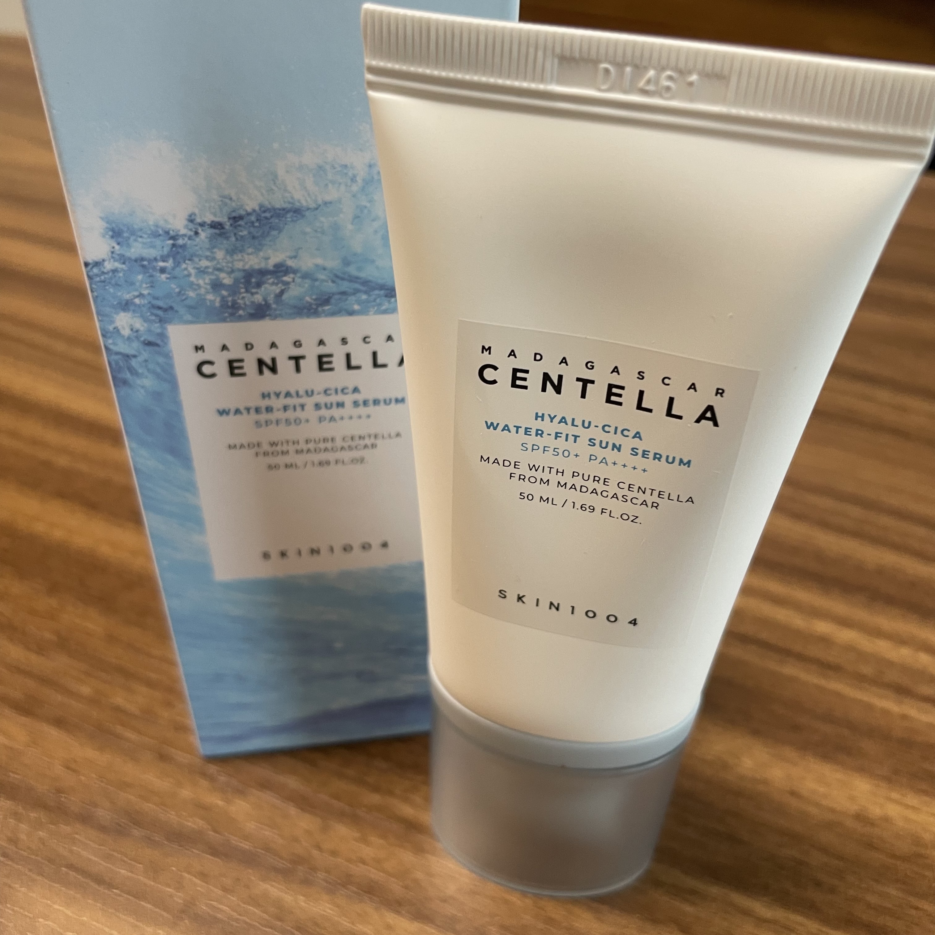 ヒアルーシカ ウォーターフィット サンセラム/SKIN1004/日焼け止めローションを使ったクチコミ（1枚目）