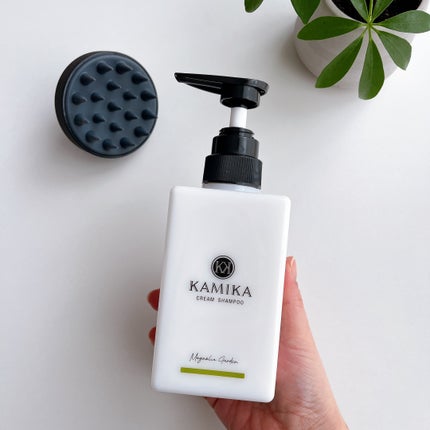 KAMIKA クリームシャンプー マグノリアガーデンの香り 400g × 2本 試してみた】クリームシャンプー マグノリアガーデン KAMIKAの