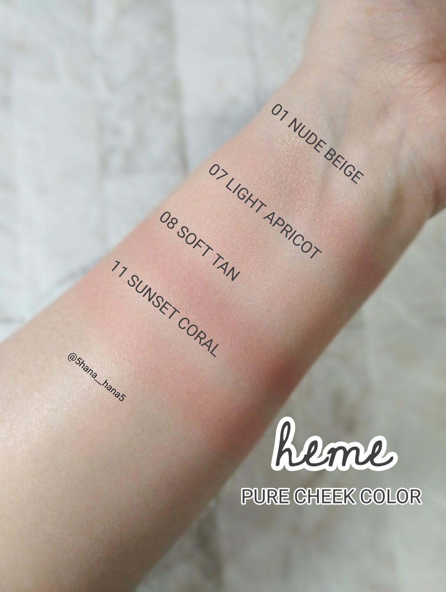 ピュア チーク カラー/heme/パウダーチークを使ったクチコミ(3枚目)