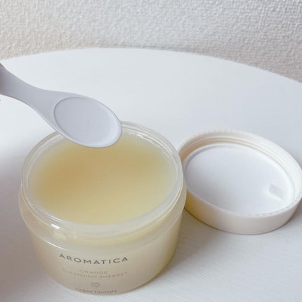 オレンジクレンジングシャーベット/AROMATICA/クレンジングバームを使ったクチコミ(3枚目)