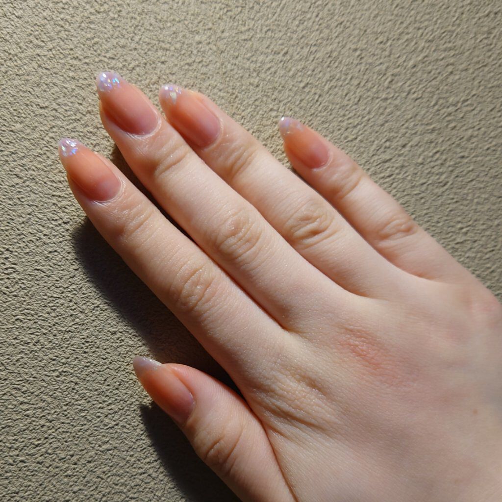 フレンドネイル(リニューアル品)	 1-4(33120)シアーコーラル/DAISO/マニキュアを使ったクチコミ（1枚目）