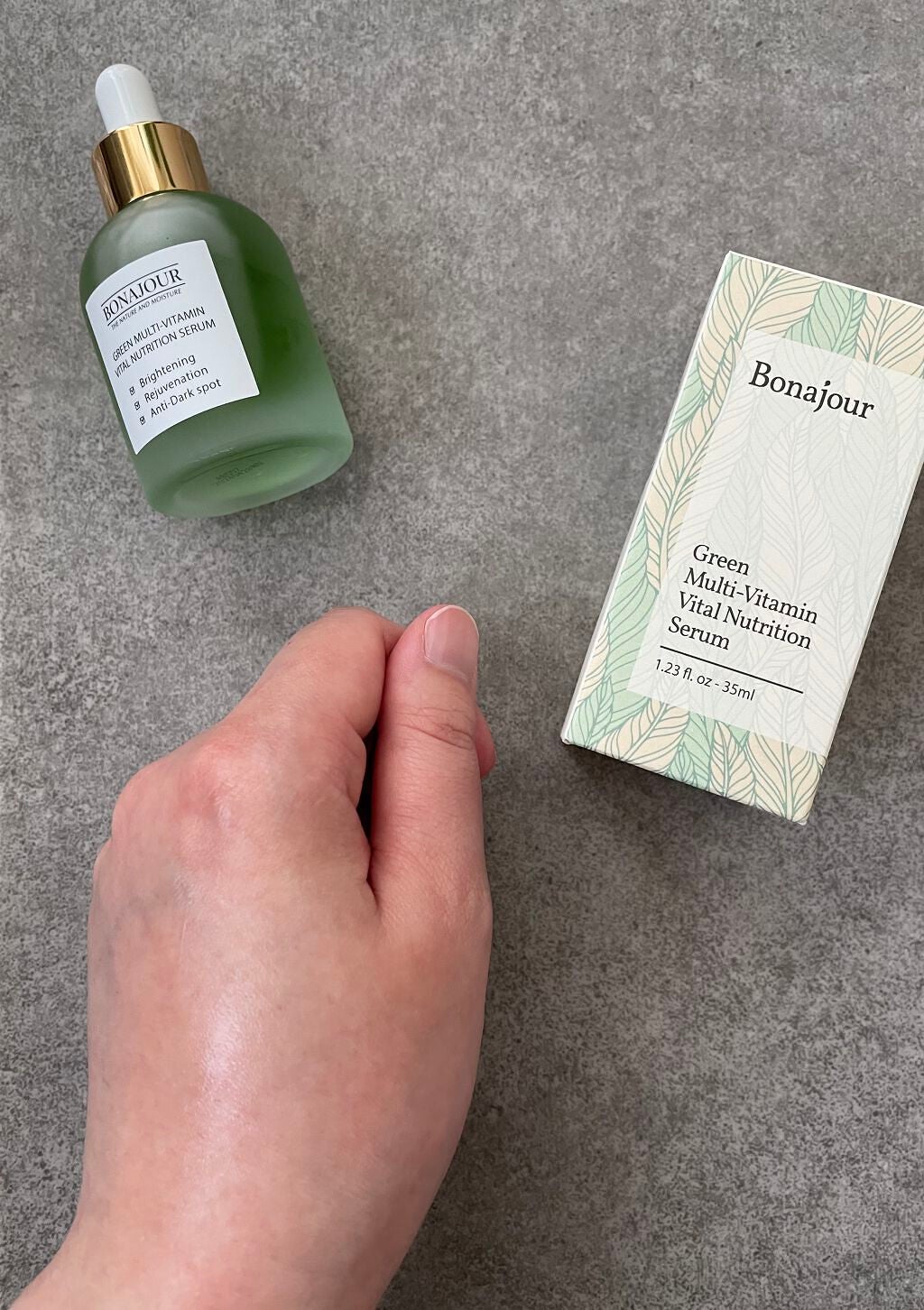 グリーンビタミンセラム/Bonajour/美容液を使ったクチコミ(4枚目)
